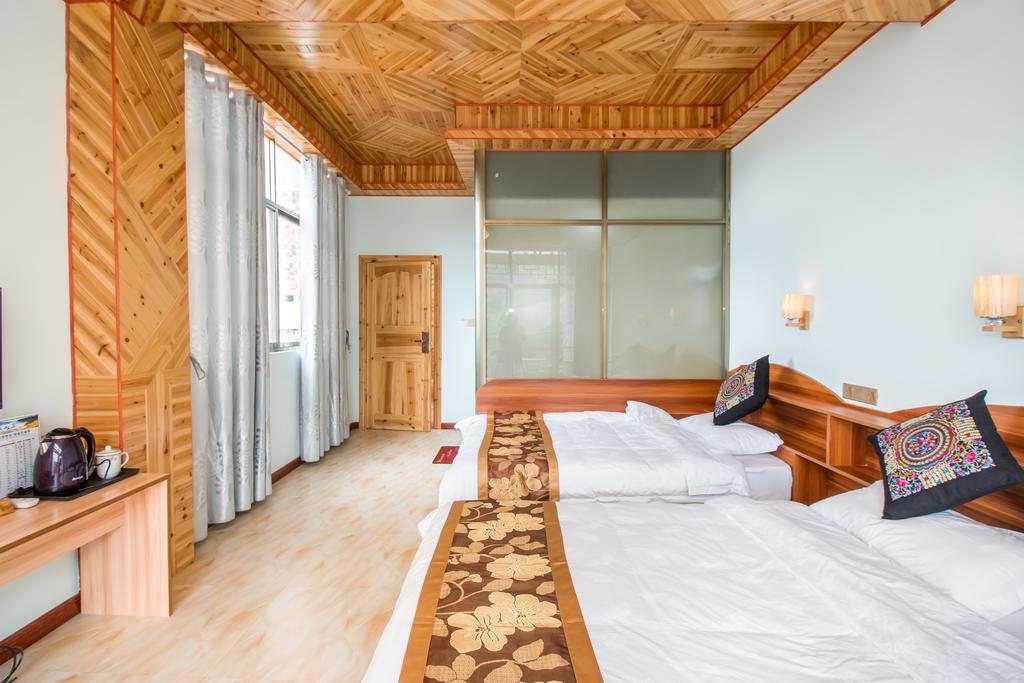 Longji Rice Terraces Green View Guesthouse 룽성 외부 사진