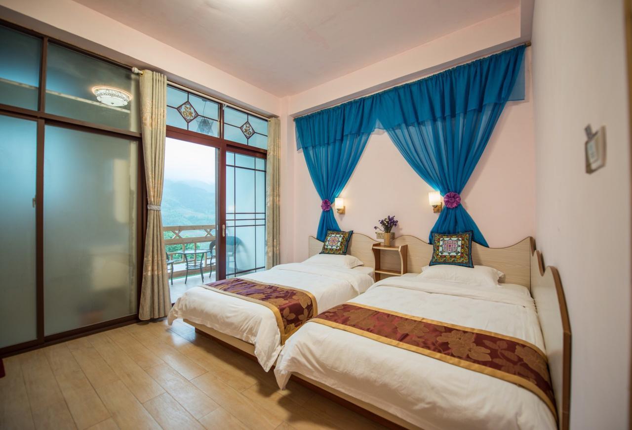 Longji Rice Terraces Green View Guesthouse 룽성 외부 사진
