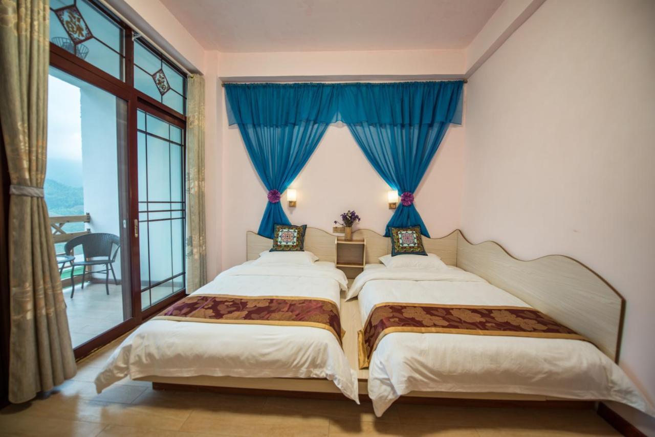 Longji Rice Terraces Green View Guesthouse 룽성 외부 사진