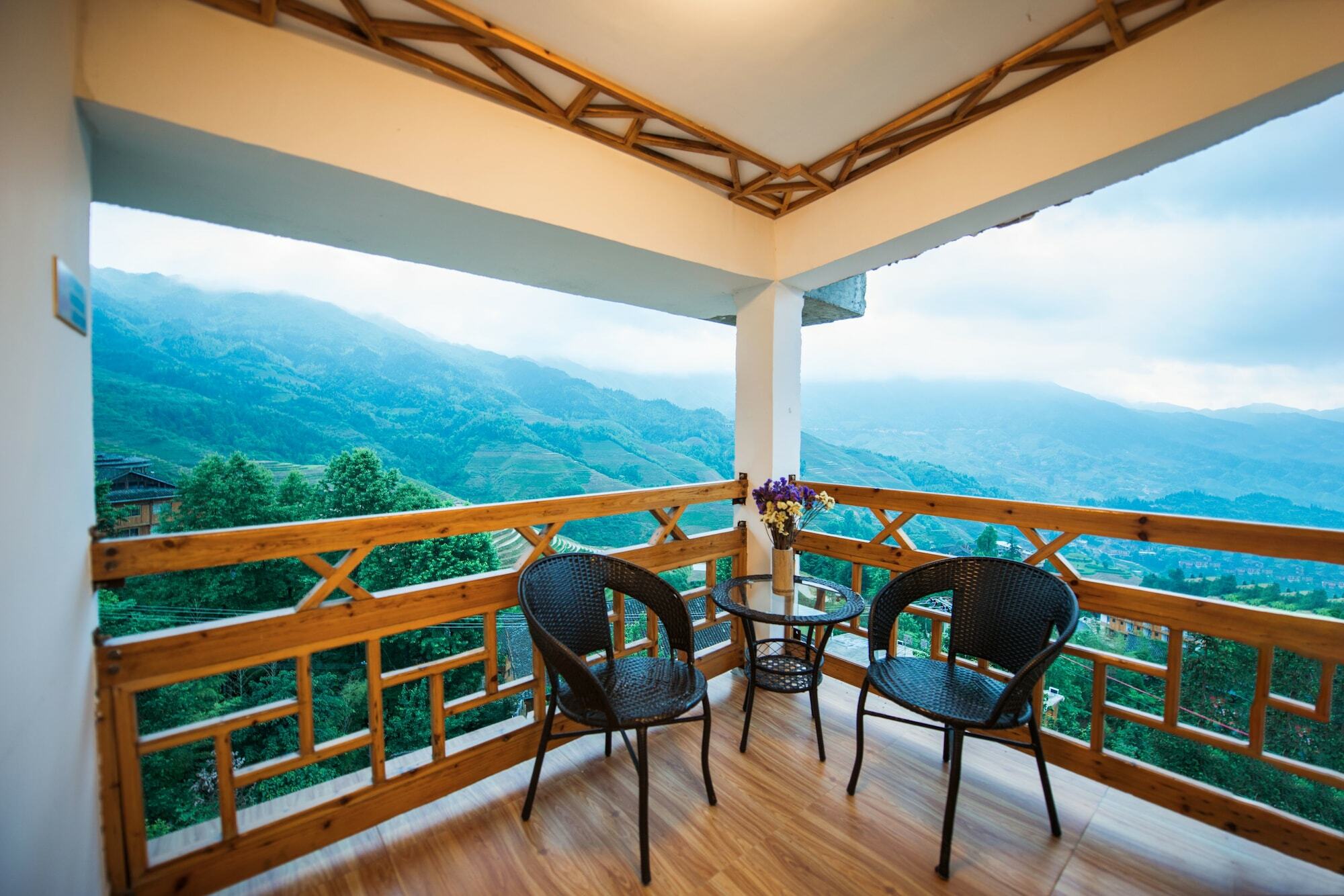 Longji Rice Terraces Green View Guesthouse 룽성 외부 사진