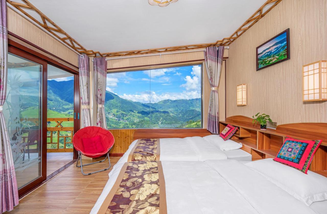 Longji Rice Terraces Green View Guesthouse 룽성 외부 사진