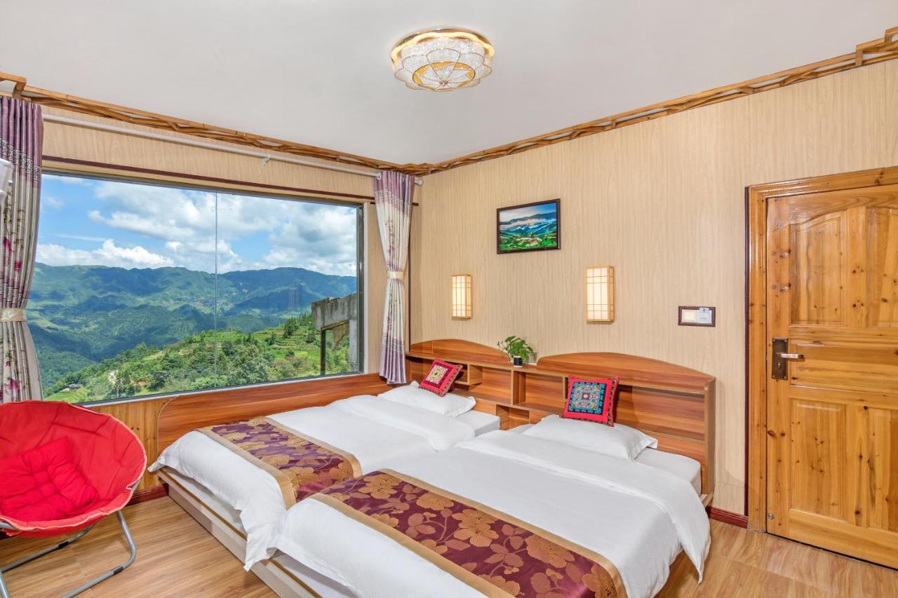 Longji Rice Terraces Green View Guesthouse 룽성 외부 사진
