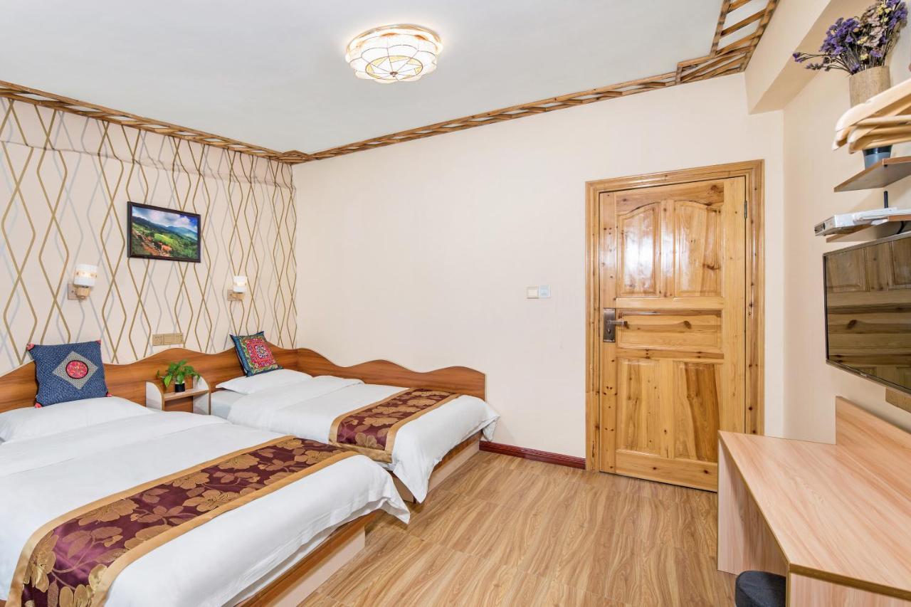 Longji Rice Terraces Green View Guesthouse 룽성 외부 사진
