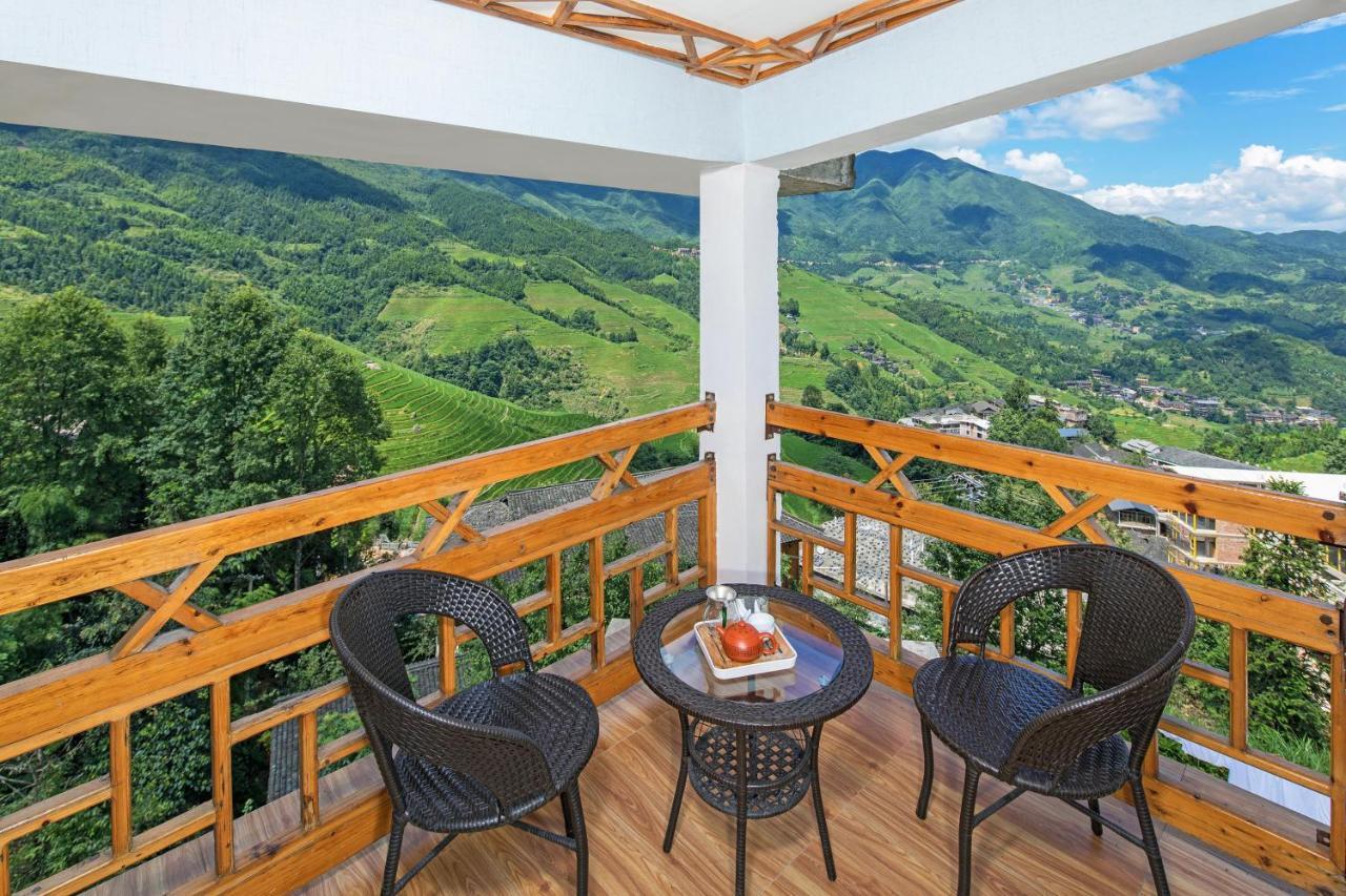 Longji Rice Terraces Green View Guesthouse 룽성 외부 사진